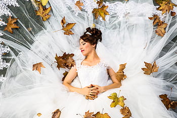 shot, bride, wedding dress, Overhead, people, wedding, woman, women, beauty, beautiful, elegance