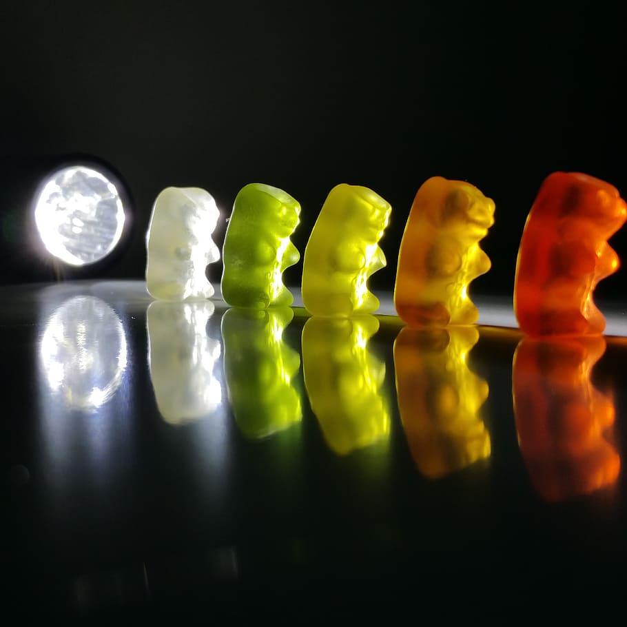 gummibärchen, gummi bears, bear, fruit jelly, haribo
