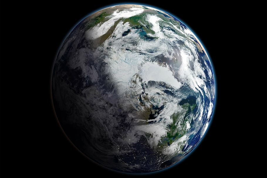 satellite photo, planet earth, earth, planet, space, satellite, arctic, sphere, blue marble, view, cosmos