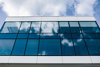 moderno, arquitectura, edificios, edificio de oficinas, cielo azul, cielo, ventanas, edificio de cristal, negocios, reflexión, comercio