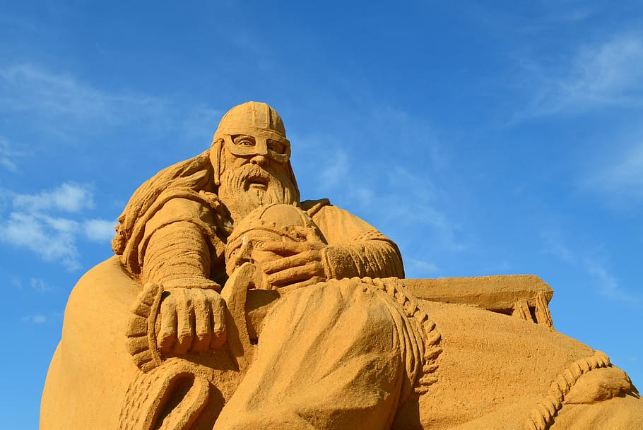 sabbia, scultura, scultura di sabbia, arte, Sandburg, Sandworld, opera d'arte, sculture di sabbia, spiaggia, castello, statua
