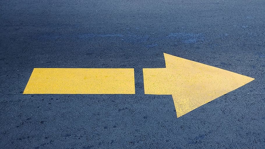 signalizace, chodník, šipka, vozovky, ulice
