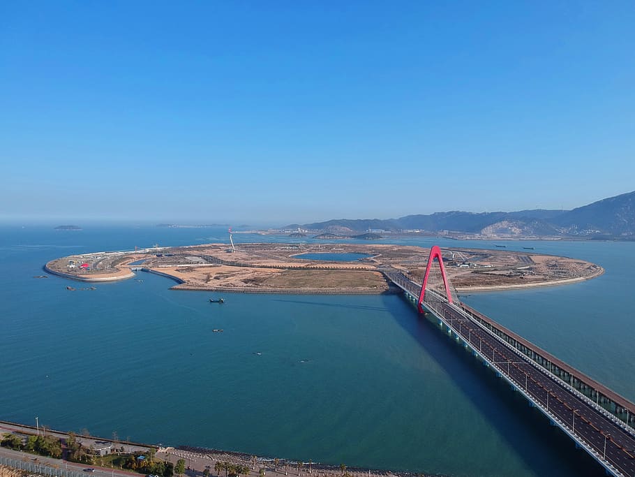 artificial islands, islands, zhangzhou, sea island, island