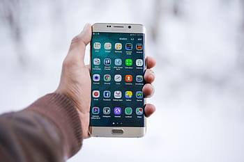 tecnologia, gadget, comunicazione, computer, smartphone, mobile, Telefono, Samsung, uomo, maschio, persona