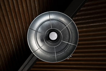 gray pendant light, gray, metal, ceiling, light, bulb, chandelier, design, circle, technology, indoors