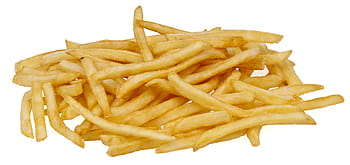 bramborové hranolky, jídlo, jíst, strava, mcdonalds, francouzština, hranolky, deska, vystříhnout, žlutá, bílé pozadí
