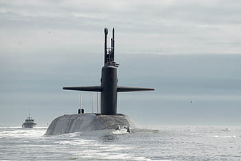 black, submarine, ship, water, ocean, surface, military, usa, navy, vessel, nautical