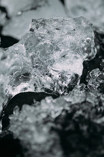 detailní fotografie, Kostka ledu, Skála, voda, Příroda, led, selektivní zaměření, detail, krystal, zamrzlý, studená teplota