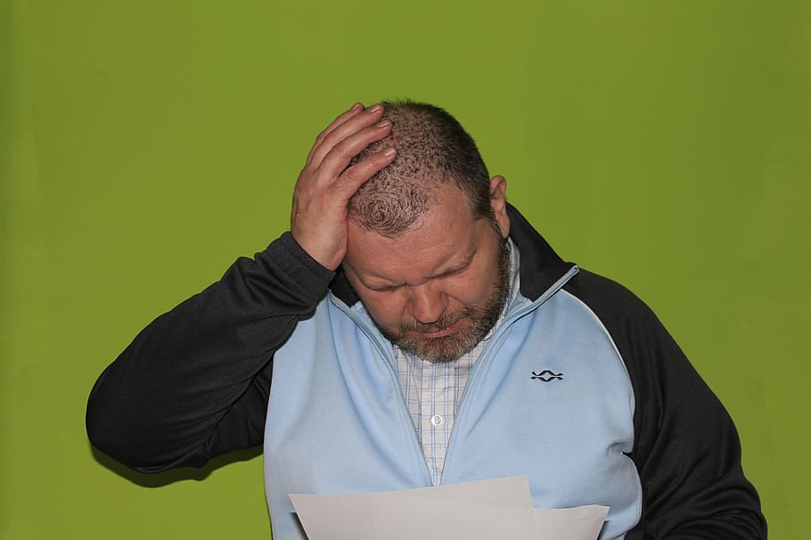 man, letters, bad news, reminder, cease and desist letter, reminders, leave, write an official