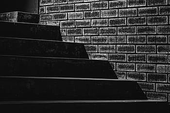 black brick wall, step, stair, staircase, stairway, climb, concrete, architecture, progress, construction, rise