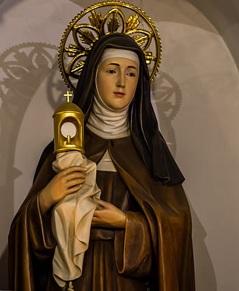 svatý Clare z Assisi, katolík, svatý, patron, Itálie, francis assisi, eucharistie, jeptiška, svatyně, Sicílie, modlitba