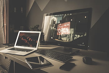 laptop, jabłko, macbook, komputer, przeglądarka, Badania, badanie, szkoła, biznes, praca, biurko