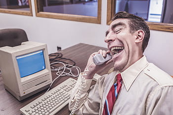 Férfi, szürke, ing, holding, telefon, ember szürke, emberek, szeszélyes, lusta, értékesítés, üzleti