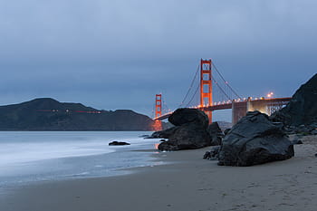 golden, gate bridge, san francisco california, gate, bridge, infrastructure, sea, golden gate, ocean, water, shore