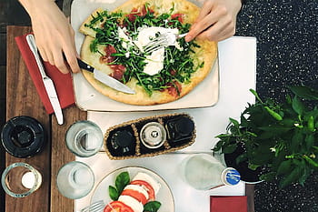 jíst, pizza večeře, kavárna restaurace, pizza, večeře, kavárna, restaurace, jídlo pití, jídlo, pizzy, lidské ruky