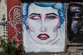 foto di arte di strada, persona di, la faccia della persona, Immagine, catturato, est, Londra, canon dslr, arte di strada, foto, persona