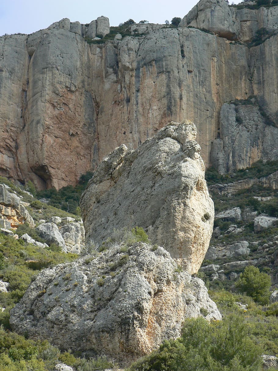 montagna, roccia, Peña, Montsant, paesaggi, alpinismo