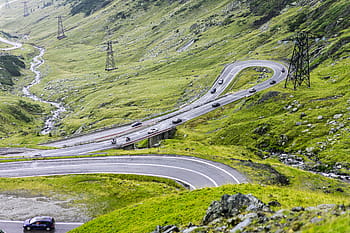 transfagarasan道路、 雨、 Transfagarasan、 道路、 ルーマニア、 車、 有名な、 山、 自然、 ロードトリップ、 交通