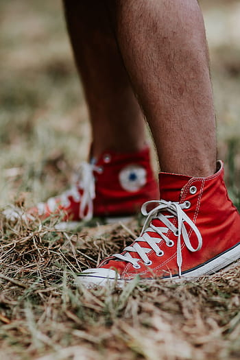 vermelho, sapatos de tênis, homem, tênis, sapatos, formadores, conversar, ao ar livre, corrida, esporte, homens