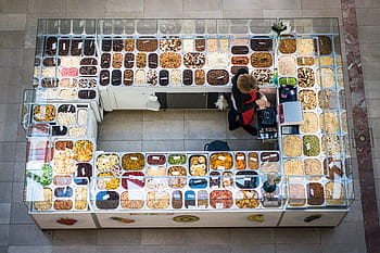 dried, fruit shopping mall, stand, Nuts, dried fruit, shopping mall, healthy, store, food, people, retail