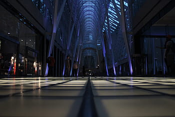 gray, concrete, floor hallway close-up photography, mall, hall, huge, construction, interior, architecture, building, indoor