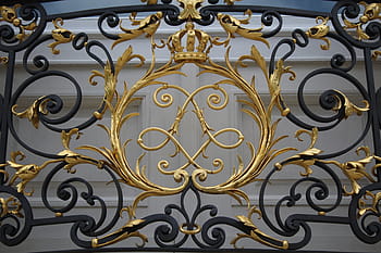palác linderhof, bavaria, Německo, Evropa, ludwig, král, hrad, cestovní ruch, prohlížení památek, scrollwork, vzor