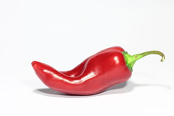 chilli, zelenina, pikantní, červená paprika, ostrý, bílé pozadí, koření, čerstvý, zdravé jídlo, přírodní potraviny