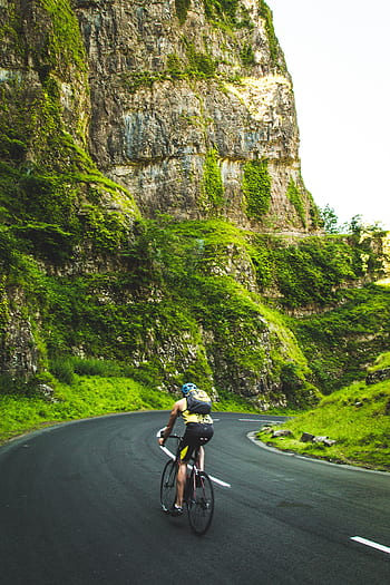 cyclist, bike, bicycle, racing, road, street, pavement, fitness, exercise, guy, man