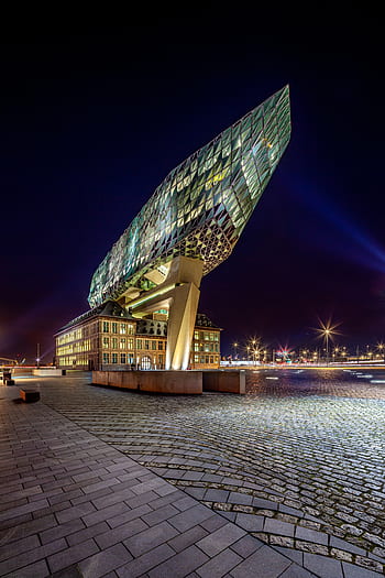 přístavní úřad, přístav v Antverpách, dům přístavu, Antverpy, Belgie, architektura, budova, přístav, přístaviště, antwerpen, havenhuis
