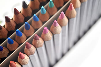 colorato, matita, sfondo, colore, avvicinamento, pastello, legna, preparativi, impostato, arte, disegno
