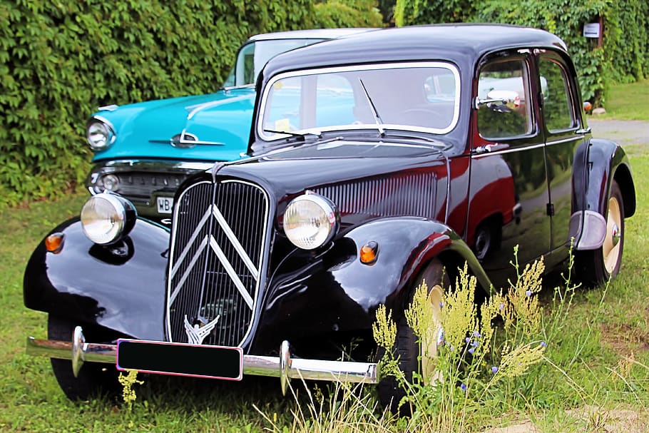 citroen 11cv, oldtimer, klasický, Francie, citroen, historicky