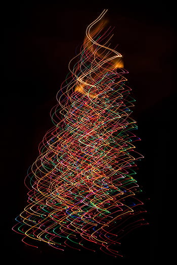 time lapse photography, multicolored, lights, christmas tree, xmas lights, decoration, shiny, abstract, backgrounds, glowing