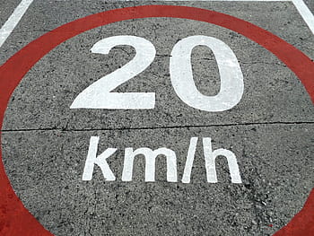 road sign, speed limit, street sign, warning, kilometers, transit, kilometres, regulatory, mph, kmph, 20 km