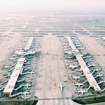 aereo, fotografia, aeroporto, infrastruttura, linea aerea, pista di decollo, aeroplani, macchine, mezzi di trasporto, vista aerea, volante