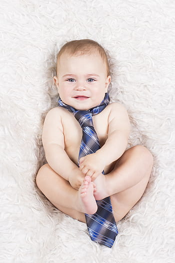 bambino, indossare, blu, cravatta, ragazzo, il giovane gentiluomo, carina, etnia caucasica, piccolo, persone, infanzia