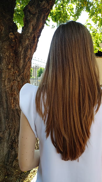 Hair, Blonde, Girl, Female, Fashion, tree, back, one woman only, only women, rear view, long hair