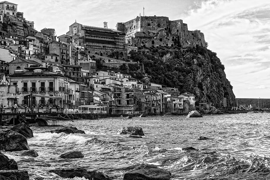 Sea, Beach, Beach, Sand, Calabria, Rocks, sea, beach, sand, horizon, summer, water, scilla