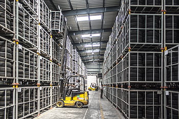 man, driving, yellow, black, forklift, warehouse, machine, worker, industry, pallet, freight