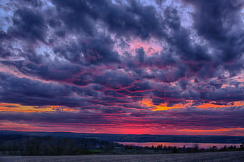 šedá, mraky fotografie výstřel, slunce, soubor, mraky, fotografie, výstřel, západ slunce, hdr, nachový, krajina