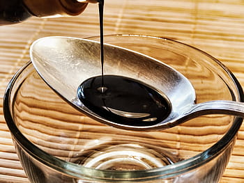 black, liquid, poured, spoon, sauce, soy sauce, tablespoon, spice, cook, ingredient, cooking ingredients