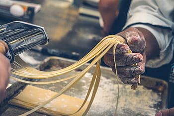 pasta, meel, ingrediënten, koken, keuken-, chef, voedsel, bakken, pan