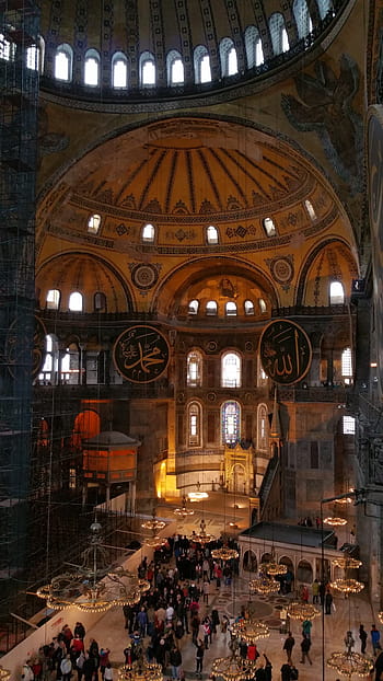 άγια, σοφία, σοφία, εκκλησία, Σοφία, ορόσημο, άγια, Εκκλησία, Τουρκία, Κωνσταντινούπολη, αρχιτεκτονική, μεγάλη ομάδα ανθρώπων, εντός κτίριου