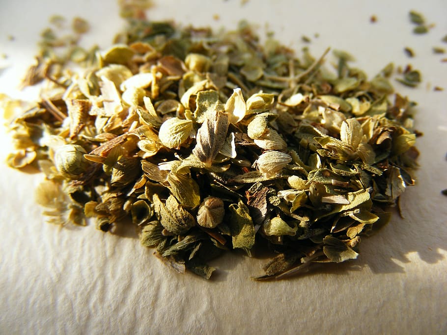 jídlo, amp, napít se, koření, koření-koření, oregano, bylinková medicína, zdravotnictví a lékařství, nikdo, detail, Zdravé stravování