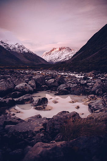 body, water, rocks, mountain, highland, cloud, sky, summit, ridge, landscape, nature