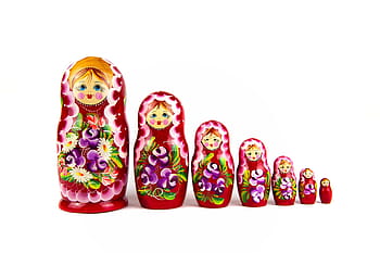 ตุ๊กตารัสเซียสีแดงสีขาวและสีเขียว, matrioshka, ทำด้วยไม้, วัฒนธรรม, สัญลักษณ์, ย้อนยุค, ของเล่น, รัสเซีย, ตามแบบฉบับ, ยาย, ภายใน