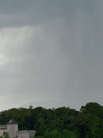 Thunderstorm, Rainstorm, storm, rain, rain clouds, strömender rain, downpour, mönchberg, salzburg, naturfreundehaus, stadtalm