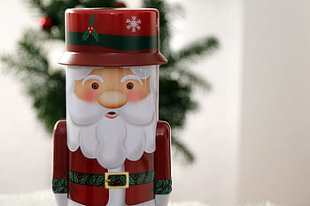 santa claus, christmas, christmas motif, red, white, bart, cookie jar, box, nicholas, christmas decoration, advent