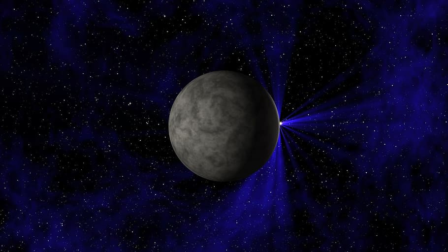 blu, nube, pianeta, universo, spazio, via Lattea, stelle, galassia, astronomia, Luna, scienza