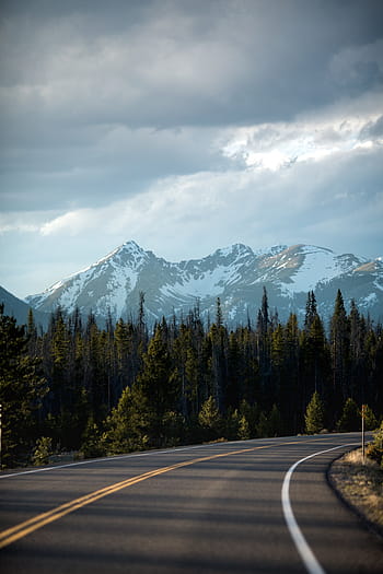 green trees, mountain, highland, cloud, sky, summit, ridge, landscape, nature, valley, trees