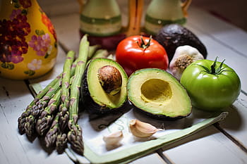 Gemüse viel, Stillleben, Gemüse, Tomaten, Knoblauch, immer noch, Leben, frisch, natürlich, gesund, Avocado